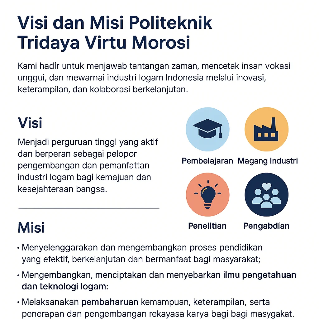 Visi Misi Politeknik Tridaya